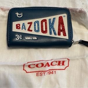Coach Bazooka Leather Zip small Wallet